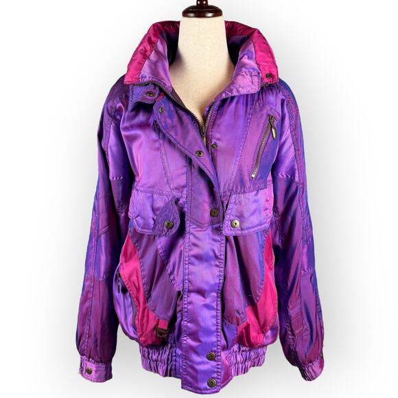 Vintage Women’s Purple Ski Coat Size 12 - Picture 1 of 16